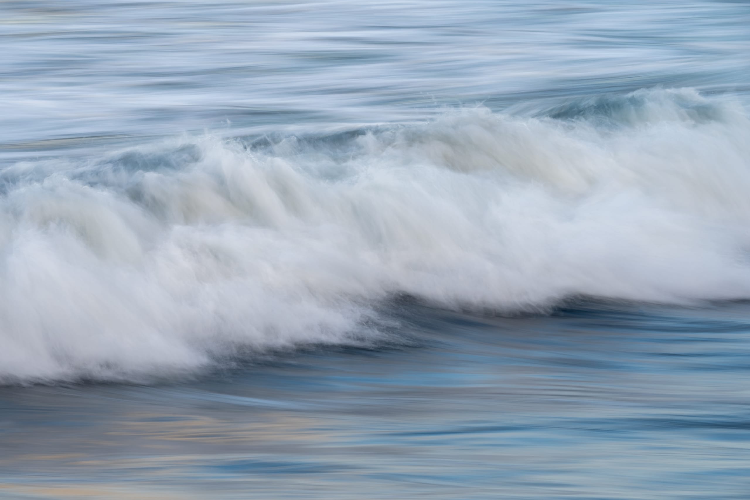 Abstract long exposure ocean wave motion, Atlantic Gran Canaria