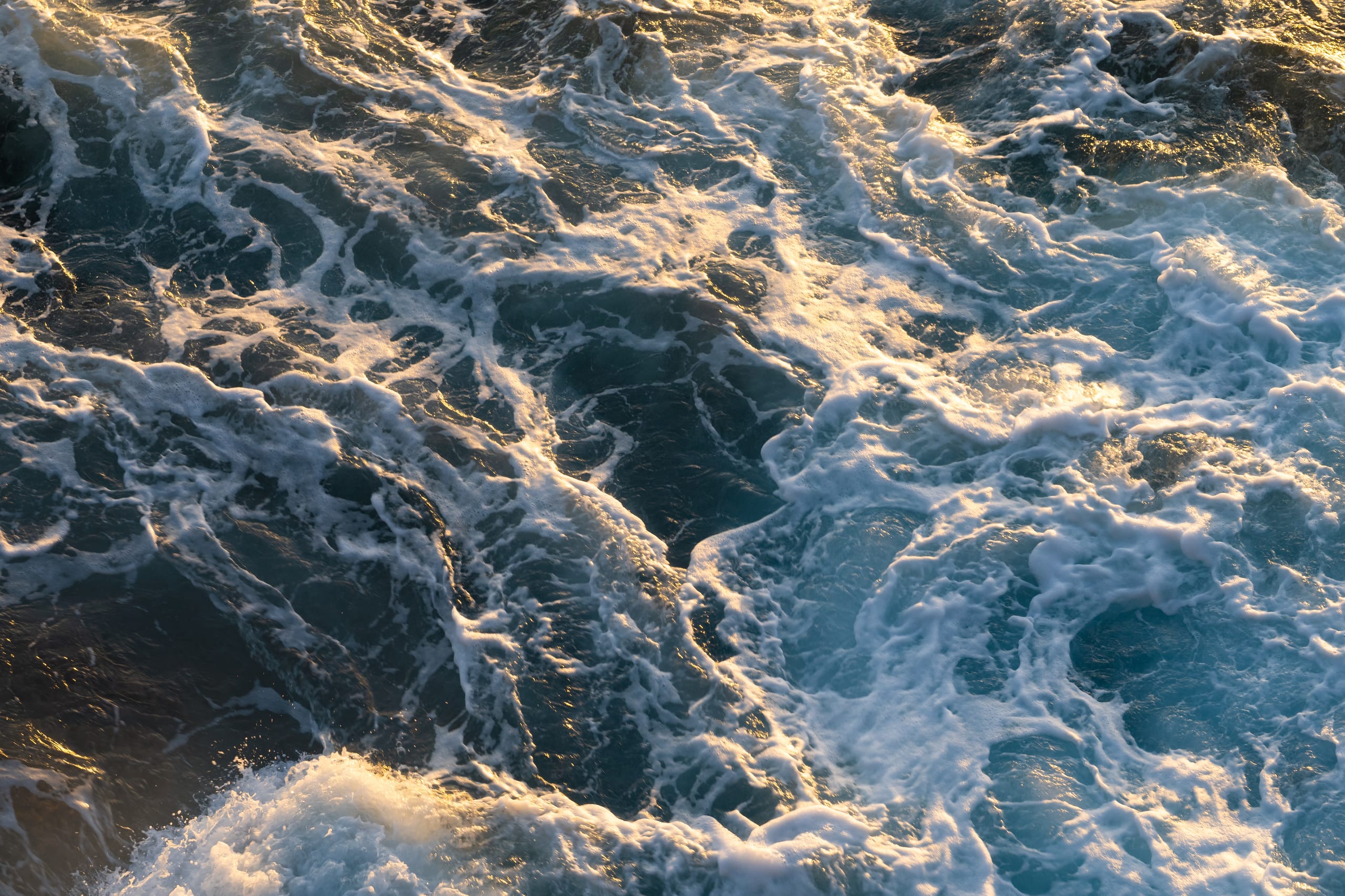 Atlantic wave rushing over coastilne, Gran Canaria